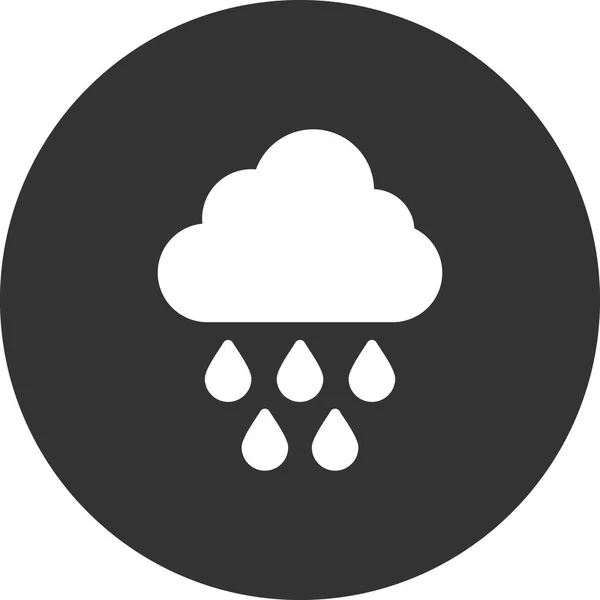 Rainy Weather Web Icon Simple Design — Image vectorielle
