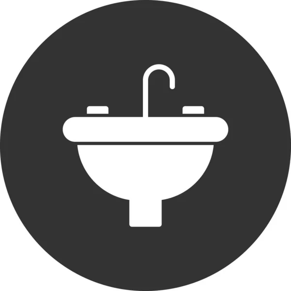 Sink Modern Vector Icon — Vettoriale Stock