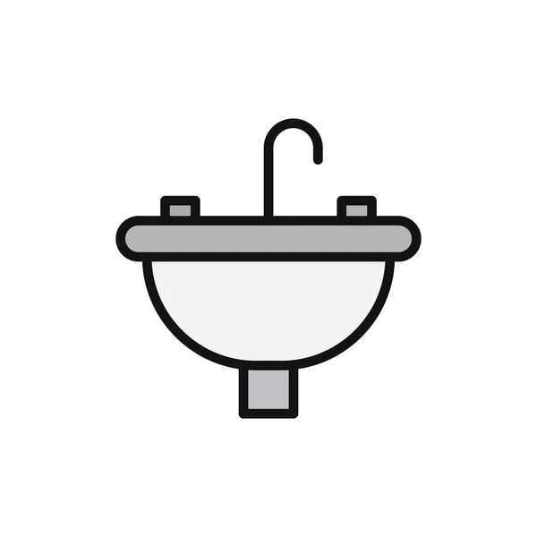 Sink Modern Vector Icon — Image vectorielle