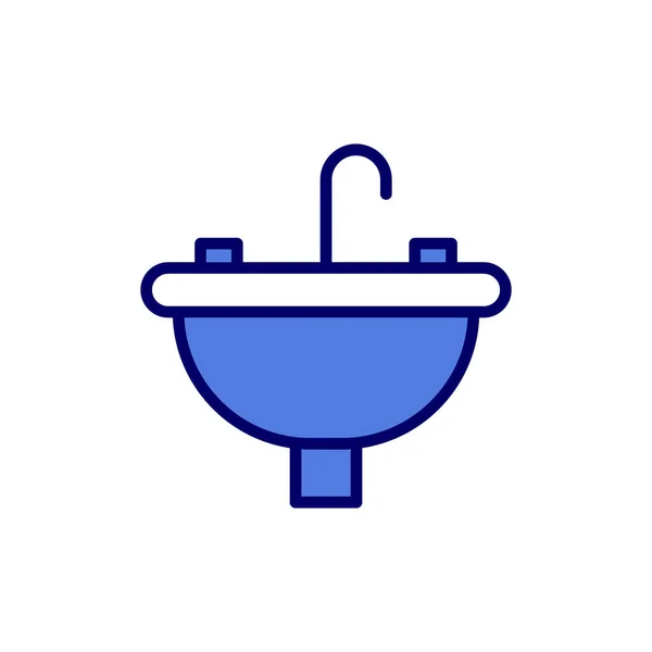 Sink Modern Vector Icon — Stockvektor