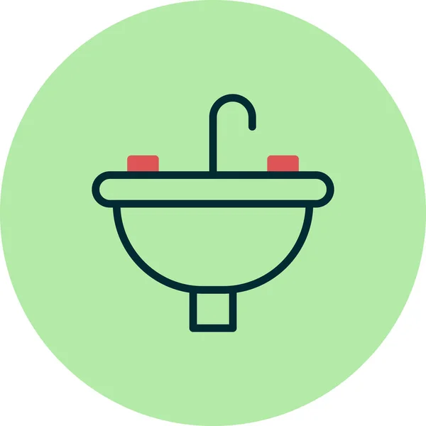 Sink Modern Vector Icon —  Vetores de Stock