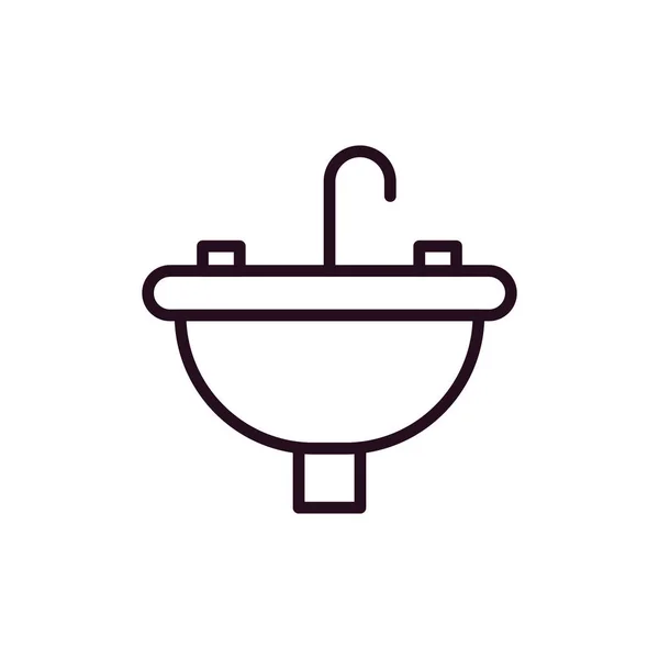 Sink Modern Vector Icon — Vector de stock