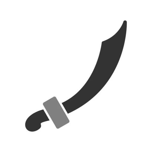 Sword Icon Vector Isolated White Background Your Web Mobile App — Stok Vektör