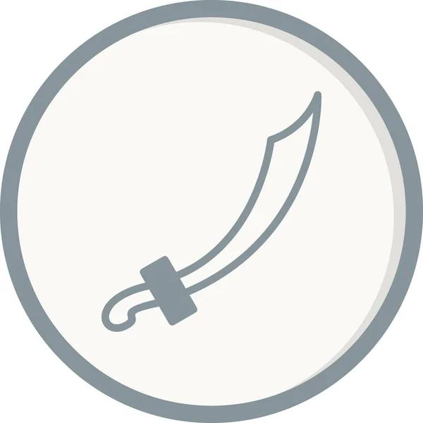 Sword Web Icon Simple Design — Stock Vector