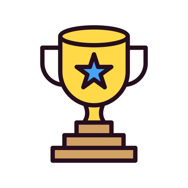 Trophy Web Icon Simple Design — Stock Vector