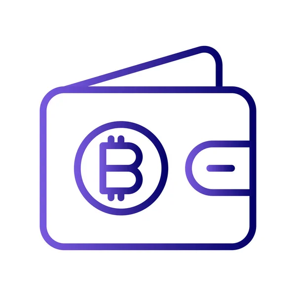 Bitcoin Pictogram Vector Illustratie — Stockvector