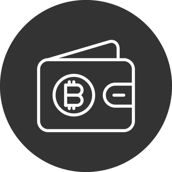 Illustration Zum Bitcoin Symbol Vektor — Stockvektor