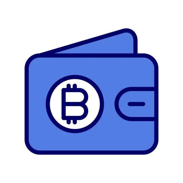Bitcoin Pictogram Vector Illustratie — Stockvector