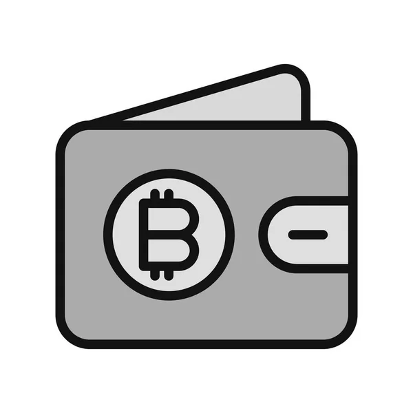 Illustration Zum Bitcoin Symbol Vektor — Stockvektor