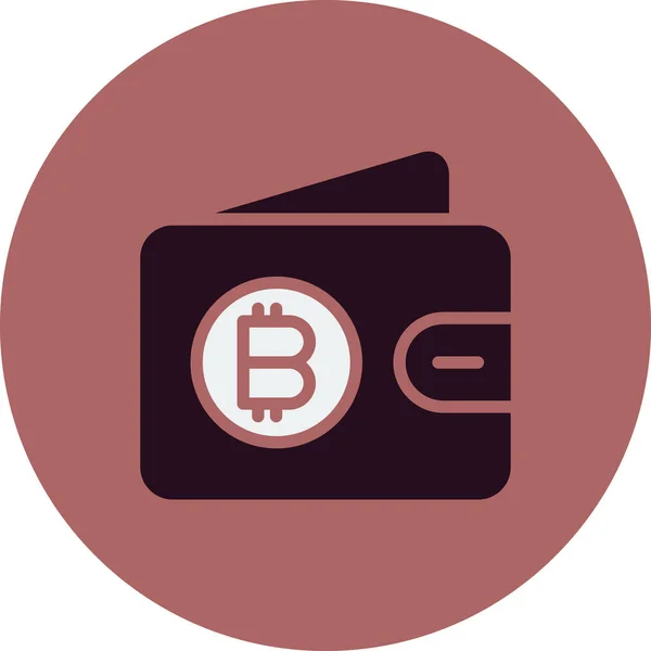 Bitcoin Pictogram Vector Illustratie — Stockvector