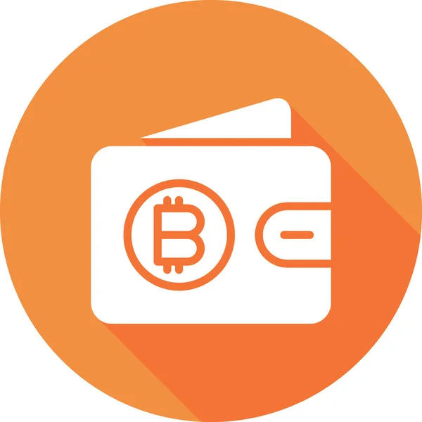 Ilustração Vetor Ícone Bitcoin —  Vetores de Stock