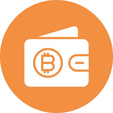 Bitcoin simgesi vektör illüstrasyonu