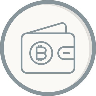 Bitcoin simgesi vektör illüstrasyonu