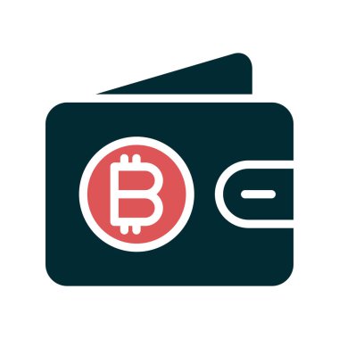 Bitcoin simgesi vektör illüstrasyonu