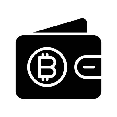 Bitcoin simgesi vektör illüstrasyonu