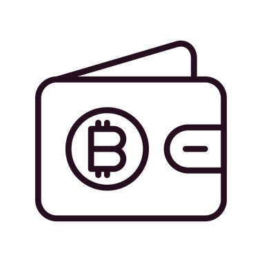 Bitcoin simgesi vektör illüstrasyonu