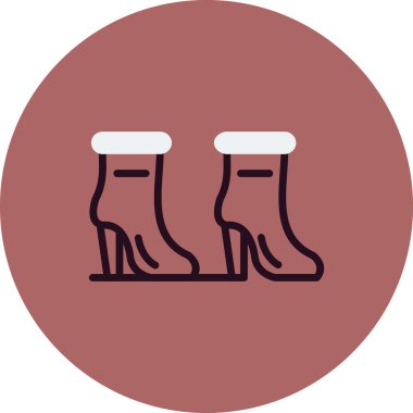  Yüksek topuklu kadın çizmesi simgesi