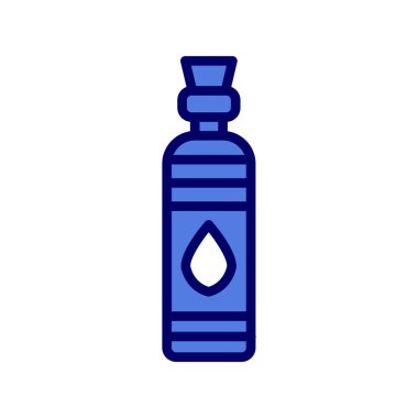 Şişe ikonu vektörü. İnce çizgi işareti. izole edilmiş sınır sembolü çizimi