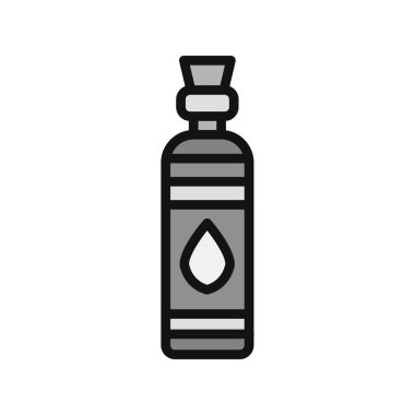 Bir şişe simgesinin vektör illüstrasyonu
