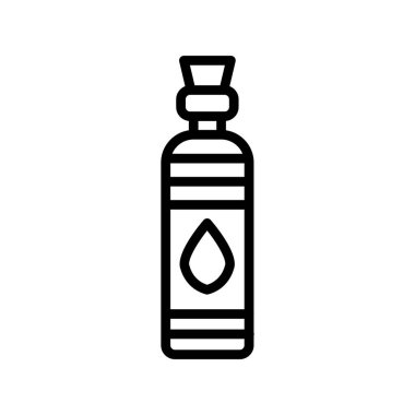 Bir şişe simgesinin vektör illüstrasyonu