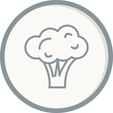 Brokoli. Web simgesi basit illüstrasyon