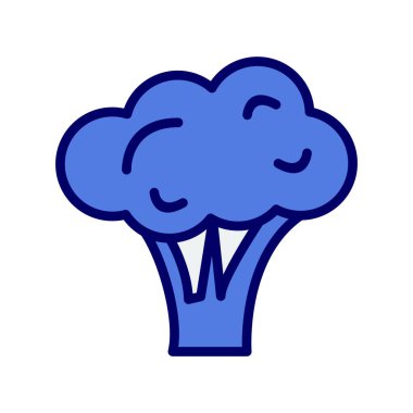 Brokoli. Web simgesi basit illüstrasyon