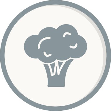 Brokoli. Web simgesi basit illüstrasyon
