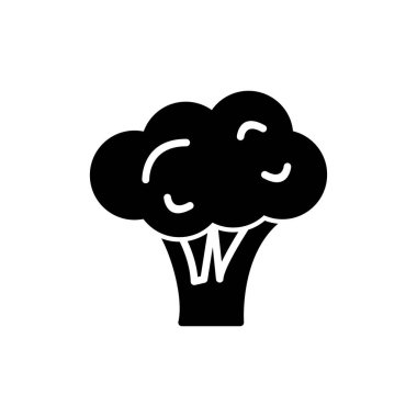 Brokoli. Web simgesi basit illüstrasyon