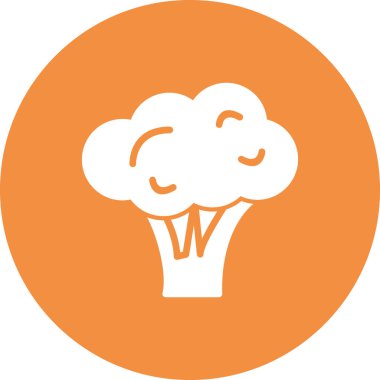 Brokoli. Web simgesi basit illüstrasyon