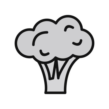 Brokoli. Web simgesi basit illüstrasyon