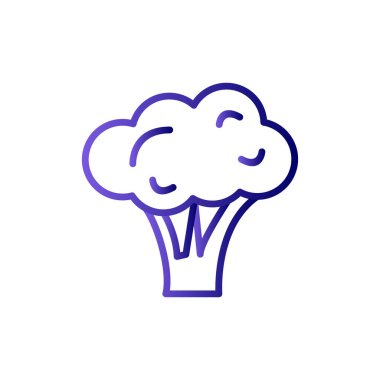 Brokoli. Web simgesi basit illüstrasyon