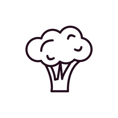 Brokoli. Web simgesi basit illüstrasyon