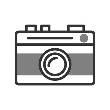 Kamera. Web simgesi basit illüstrasyon