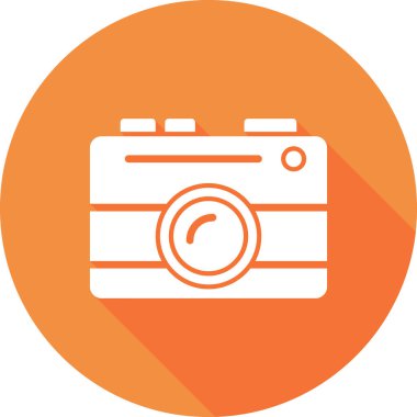 Kamera. Web simgesi basit illüstrasyon