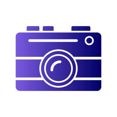 Kamera. Web simgesi basit illüstrasyon