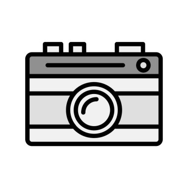 Kamera. Web simgesi basit illüstrasyon