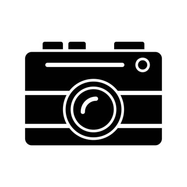Kamera. Web simgesi basit illüstrasyon