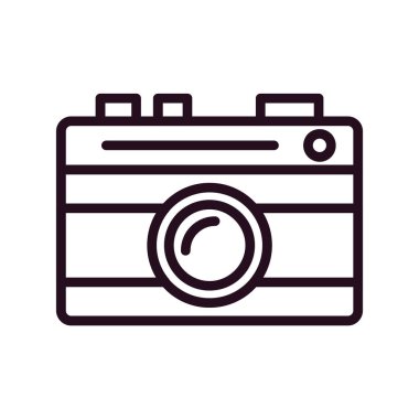 Kamera. Web simgesi basit illüstrasyon