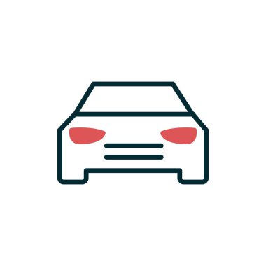 - Araba. Web simgesi basit illüstrasyon