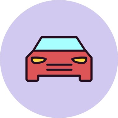 - Araba. Web simgesi basit illüstrasyon