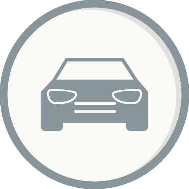 - Araba. Web simgesi basit illüstrasyon