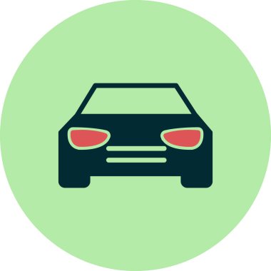 - Araba. Web simgesi basit illüstrasyon