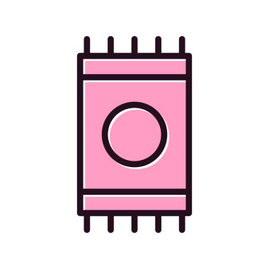 Halı simgesi, vektör çizimi