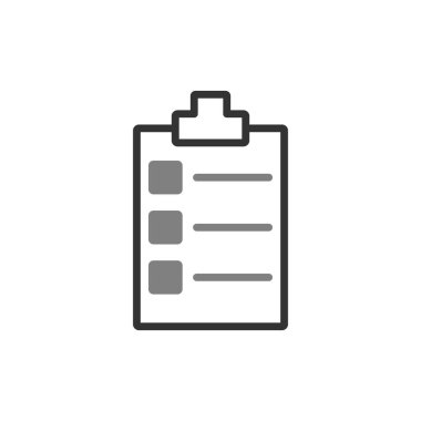 Kontrol listesi simgesi, vektör illüstrasyonu  