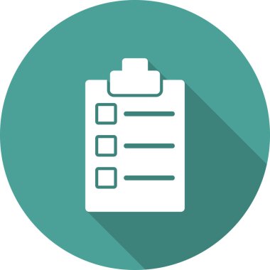 Kontrol listesi simgesi, vektör illüstrasyonu  