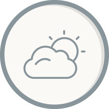 Bulut. Web simgesi basit tasarım