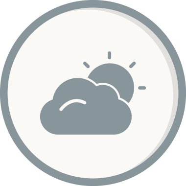 Bulut. Web simgesi basit tasarım