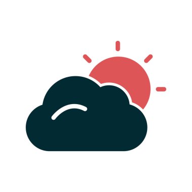 bulut hava illüstrasyon sembol simge vektör