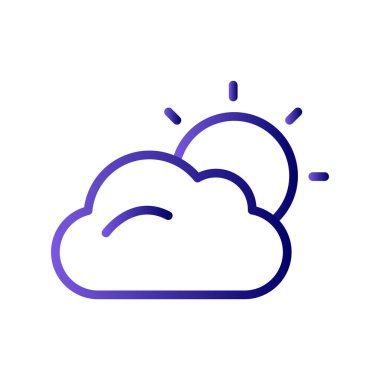 bulut hava illüstrasyon sembol simge vektör