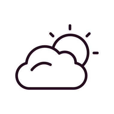 Bulut simgesi vektör illüstrasyonu